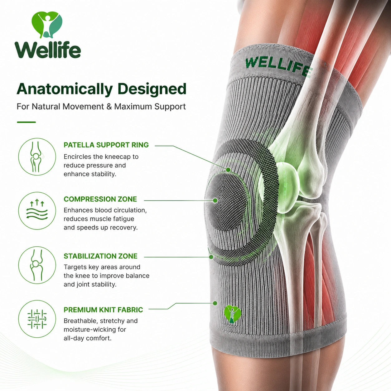 Wellife Infra knee sleeve