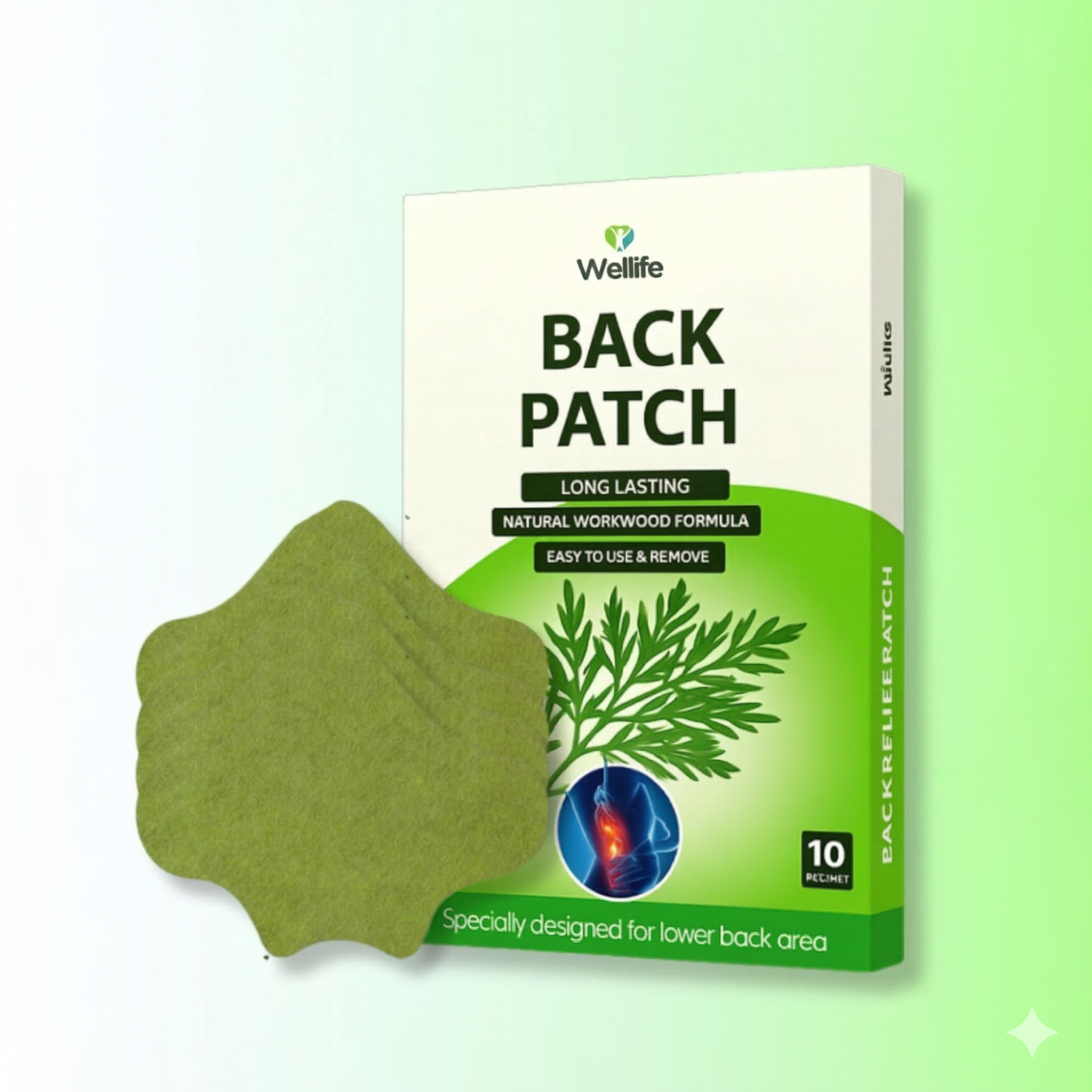 Wellife Back Patches - Safe
