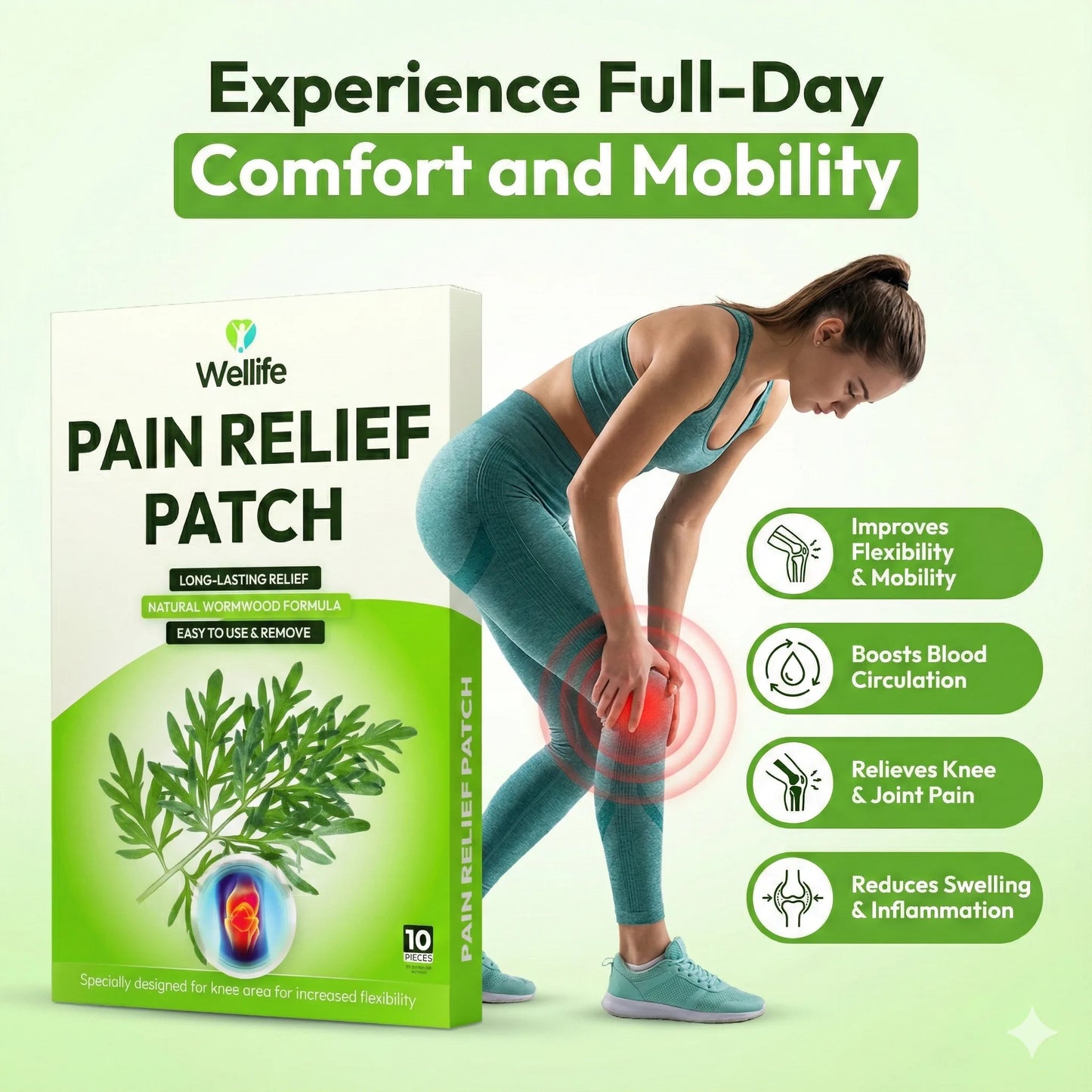 Wellife Herbal Warming Knee Patches