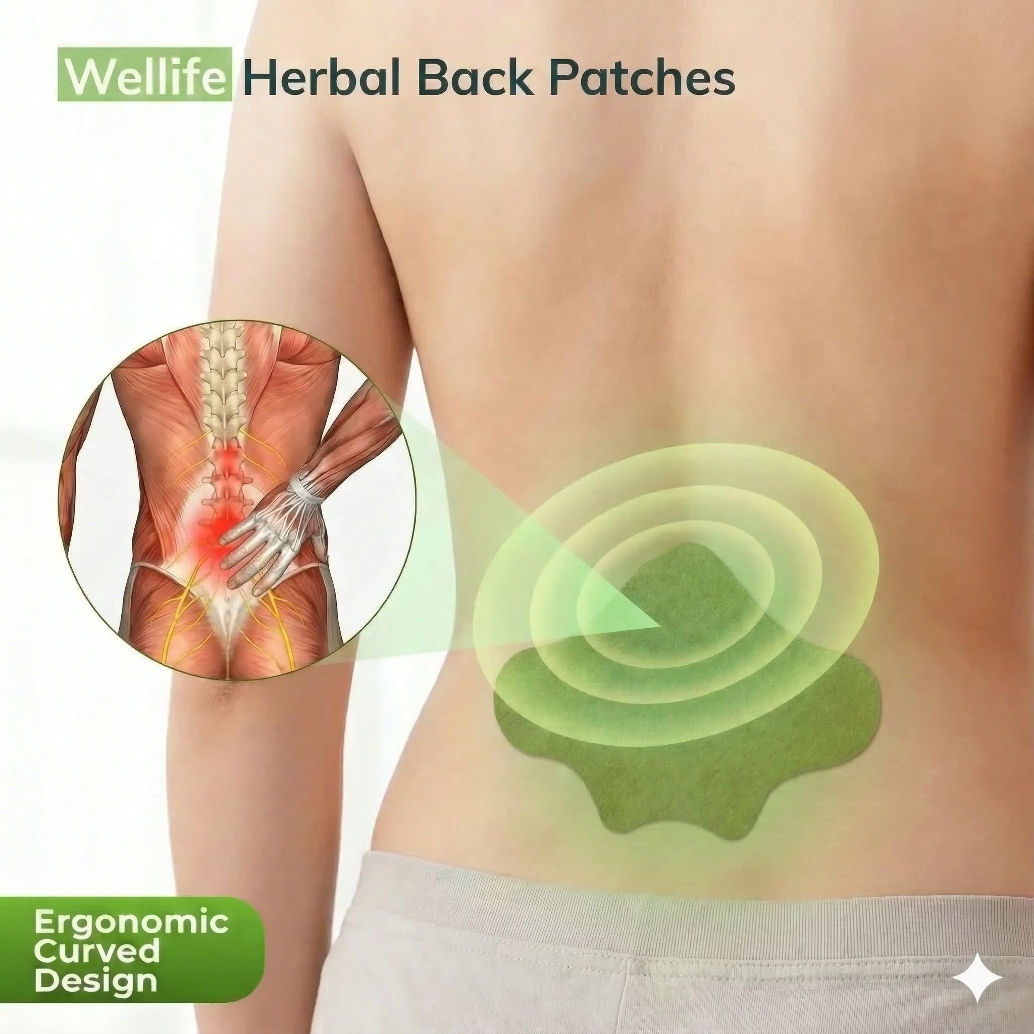 Wellife Back Patches - Safe