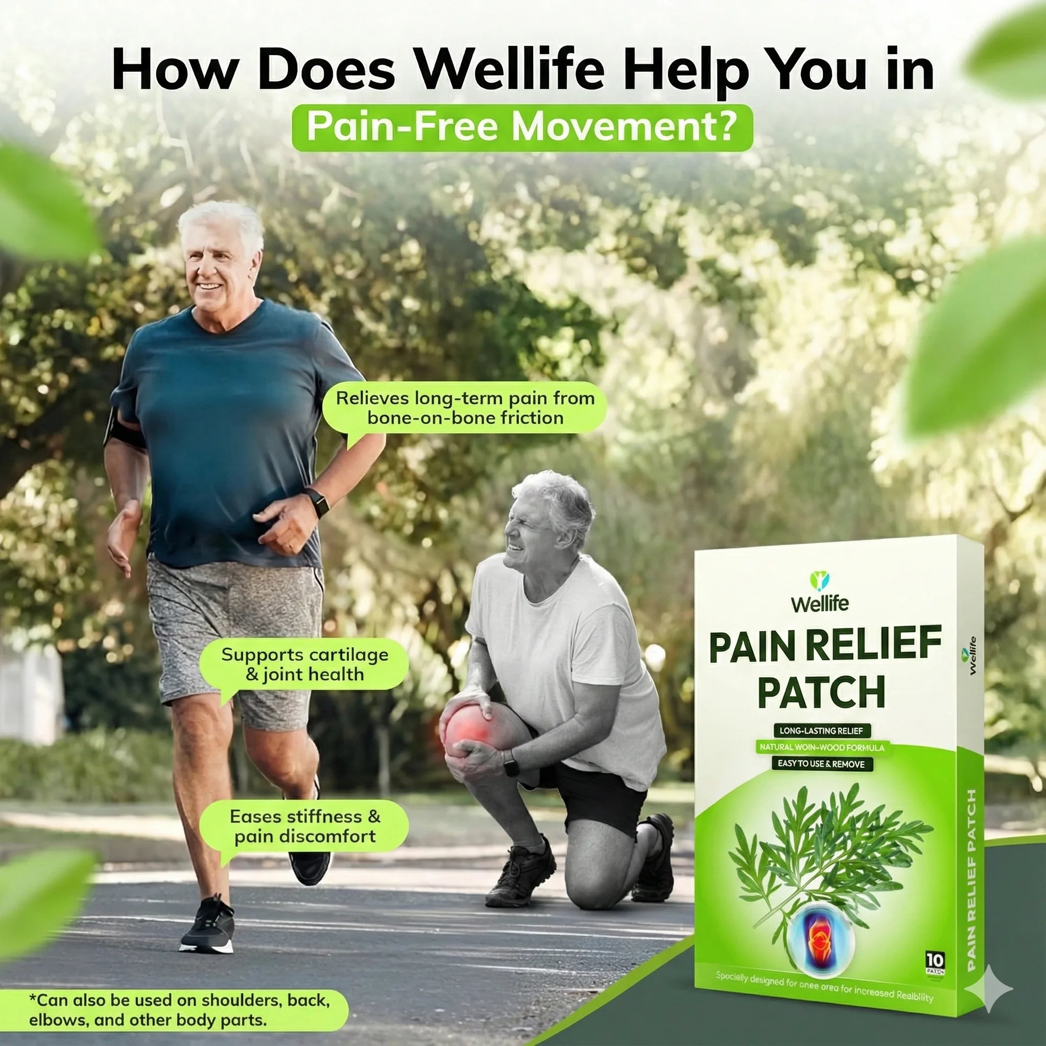Wellife Herbal Warming Knee Patches