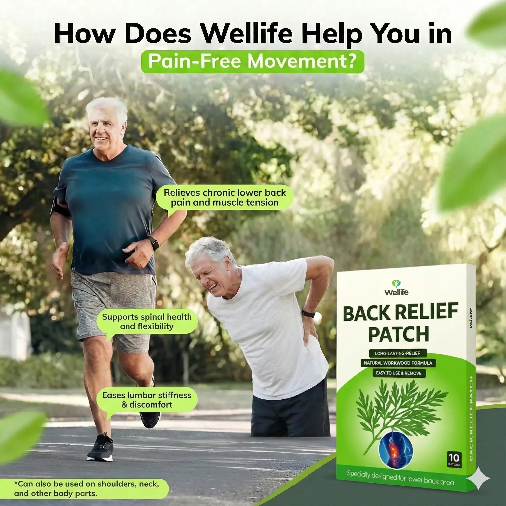 Wellife Back Relief Patches